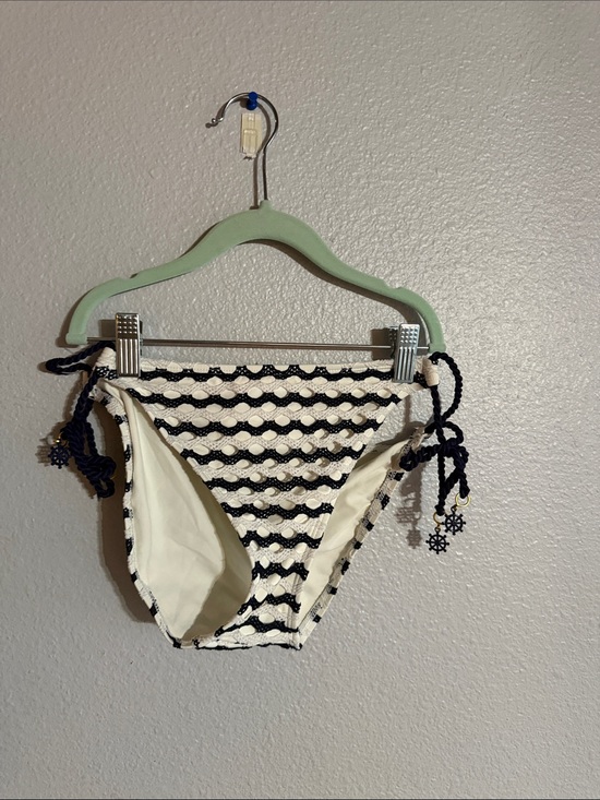 Sperry Other - Sperry Navy and Cream Crochet Stripe Bikini Bottoms
